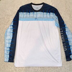 Guy Harvey Performance Fishing Long-Sleeved T-Shirt Size Large